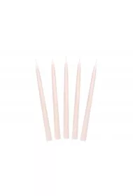 PartyDeco �wieca sto�kowa matowa nude 24cm 10 szt