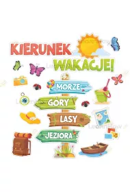 LearnHow Dekoracje szkolne - Kierunek wakacje XL 22 el.