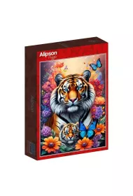 Puzzle 1000 el. Matczyna mi�o��- Tygrysy Alipson