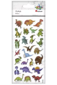 Titanum Naklejki wypuk�e mi�kkie dinozaury