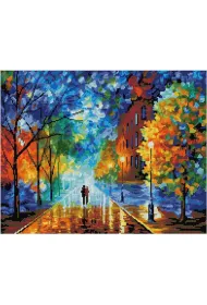 iPicasso Diamentowa mozaika - Jesienny spacer 40x50cm