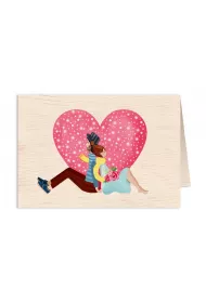 Cozywood Karnet drewniany C6 + koperta �lub Para M�oda serc