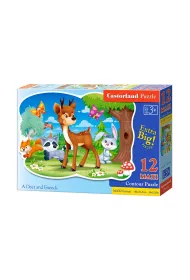 Puzzle 12 el. Deer and Friends Castorland
