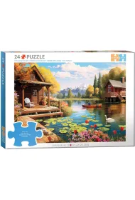Puzzle 24 Lake Cottage by Lauai 6724-6016 Eurographics