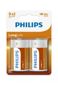 Philips Bateria R20 1.5V 2 szt.
