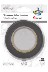 Titanum Ta�ma termiczna tkaninowa czarna 12mm x 25m