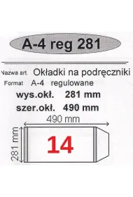Narnia Ok�adka na podr�cznik A4 regulowana 50 szt.