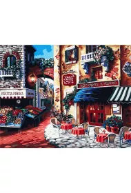 ArtiFly Malowanie po numerach - Woski rynek 40x50cm