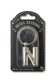 If Silver Letter Keyring - brelok do kluczy litera N