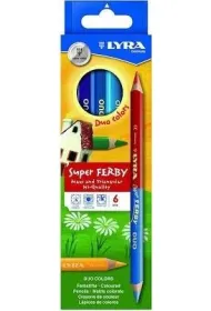 Kredki Super Ferby Duo 6 kolor�w LYRA