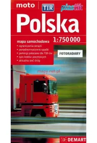 Polska TIR Mapa dla zawodowc�w - plastik