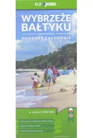 Wybrze�e Ba�tyku Pomorze Zachodnie mapa tyrystyczna 1:300 000 mi�kka