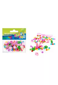 Craft with Fun Ozdoba dekoracyjna koraliki drewniana kwiat