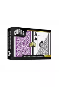 1546 Elite Poker, karty do gry, fioletowe/szare Copag