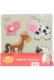 Puzzle Uk�adanka drewniana Zwierz�ta wiejskie Smily Play