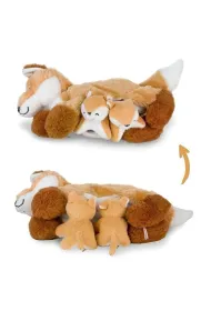 Mama lisek z 2 m�odymi liskami Mamanimals