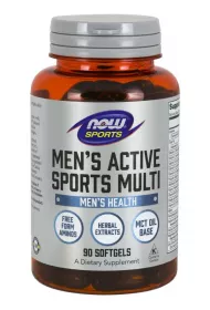 Now Foods Men's Active Sports Multi Suplement diety 90 kaps.