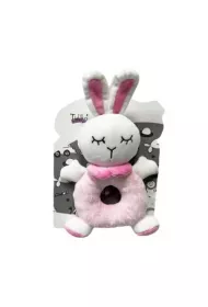 Grzechotka kr�lik r�owy 18cm Tulilo