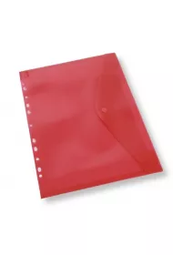 Penword Teczka A4 kopertowa z europerforacj czerwona