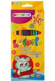 Penmate Kolori Kredki o��wkowe tr�jk�tne Dino 12 szt.