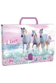 Derform Teczka z r�czk� A4 Konie 22 4,5 cm
