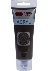 Happy Color Farba akrylowa ciemnobr�zowa 75ml