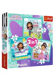 Puzzle 3w1 Aktywnoci Gabby 34871 Trefl
