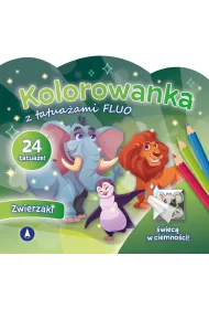 Zwierzaki. Kolorowanka z tatua�ami FLUO