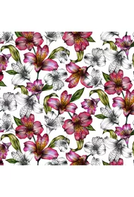 Clear Creations Karnet kwadrat CL0408 Etniczne lilie