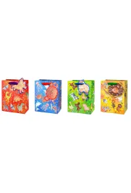 Kukartka Torebka QPM dzieci�ca, zwierz�tka (22,8x17,7x9,8cm) mix