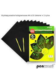 Penword Wydrapywanka A4 Holograf 427475 zielona
