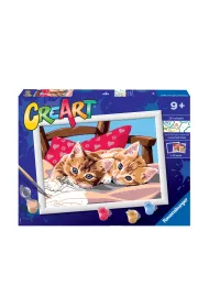 Malowanie po numerach CreArt - Dwa s�odkie kotki Ravensburger