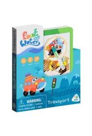 Malowanka wodna z pisakiem 15x18 cm Transport MAKSIK DOB7349 Dodo