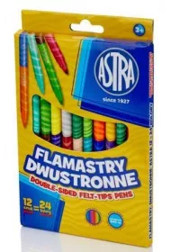 Astra Flamastry dwustronne 24 kolory