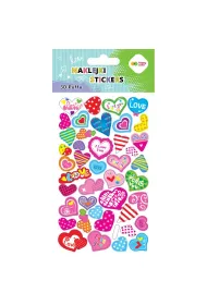 Happy Color Naklejki 3D PUFFY-Hearts 10x20cm