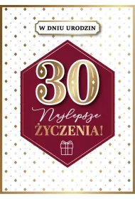 Armin Style KARNET URODZINY 30 B6 Z KOP AS GM-1214 FOL