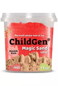 Piasek do formowania naturalny czerwony 500g ChildGen