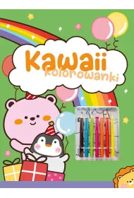 Kawaii kolorowanki. Zielona