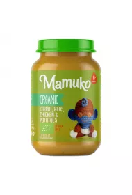 Mamuko Organiczny Obiadek Kurczak z Marchewk, Groszkiem i Ziemniakami od 6 miesica 190 g Bio