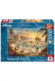 Puzzle 1000 el. PQ T. Kinkade Ma�a Syrenka �wi�to mi�o�ci Disney 112731 Schmidt