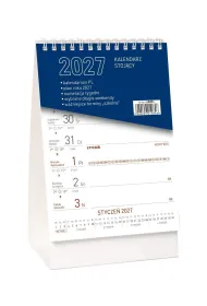 Kalendarz 2027 stoj�cy tygodniowy