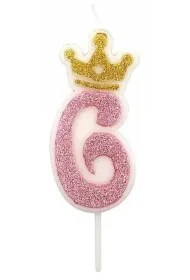 �wieczka 6 r�owa 6,8cm PARTY GO