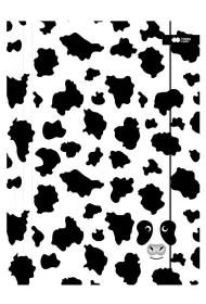 Happy Color Teczka A4+ z gumk� B&W krowa 24x31cm