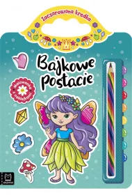 Bajkowe postacie. Malowanka z naklejkami