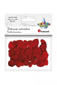 Titanum Materia�owe serca 2,0 x 1,7 cm