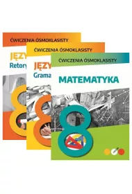Pakiet �wiczenia �smoklasisty: Matematyka, J�zyk polski. Gramatyka i ortografia, J�zyk polski. Retoryka