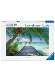 Puzzle 4000 Dream Beach in the Maldives Ravensburger