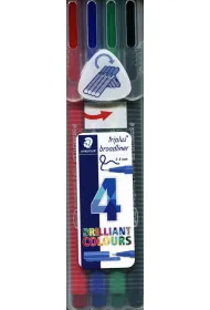 Staedtler Pisak Broadliner Triplus 0.8 mm, 4 kolory