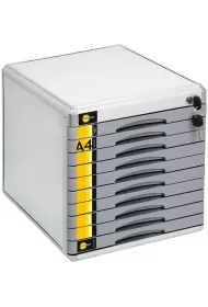 Szafka na dokumenty 10 szufl. metalowa YELLOW ONE