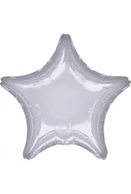 Amscan Balon foliowy metalik srebrny gwiazda 48cm